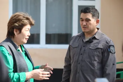 ЧЫНГЫЗ АЙТМАТОВ ЖАНА КУРМАНБЕК АЙМАКТЫК БАШКАРМАЛЫГЫНДА ТУРГУНДАР МЕНЕН ЖОЛУГУШУУ ӨТКӨРҮЛДҮ