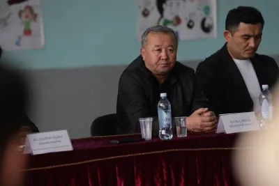 ШААР МЭРИ АБДУПАТА МАТКАЛИКОВ М.КОНГАНТИЕВ АЙМАКТЫК БАШКАРМАЛЫГЫНЫН ТУРГУНДАРЫ МЕНЕН ЖОЛУГУШУУ ӨТКӨРҮЛДҮ