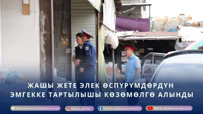 ЖАШЫ ЖЕТЕ ЭЛЕК ӨСПҮРҮМДӨРДҮН ЭМГЕККЕ ТАРТЫЛЫШЫ КӨЗӨМӨЛГӨ АЛЫНДЫ