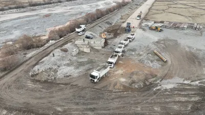 МЭР КӨК-АРТ ДАРЫЯСЫНЫН ЖЭЭГИН БОЙЛОЙ КУРУЛУП ЖАТКАН ЖАҢЫ ЖОЛДУН КУРУЛУШУНАН КАБАР АЛДЫ